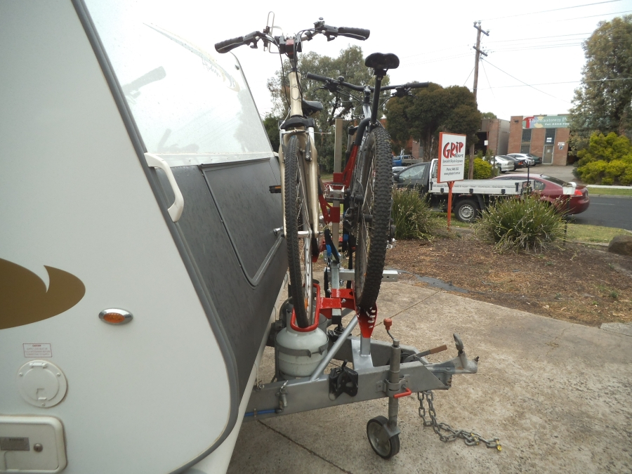 caravan bike rack