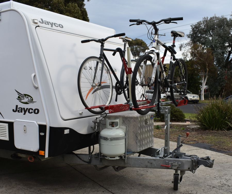 bike rack caravan towing