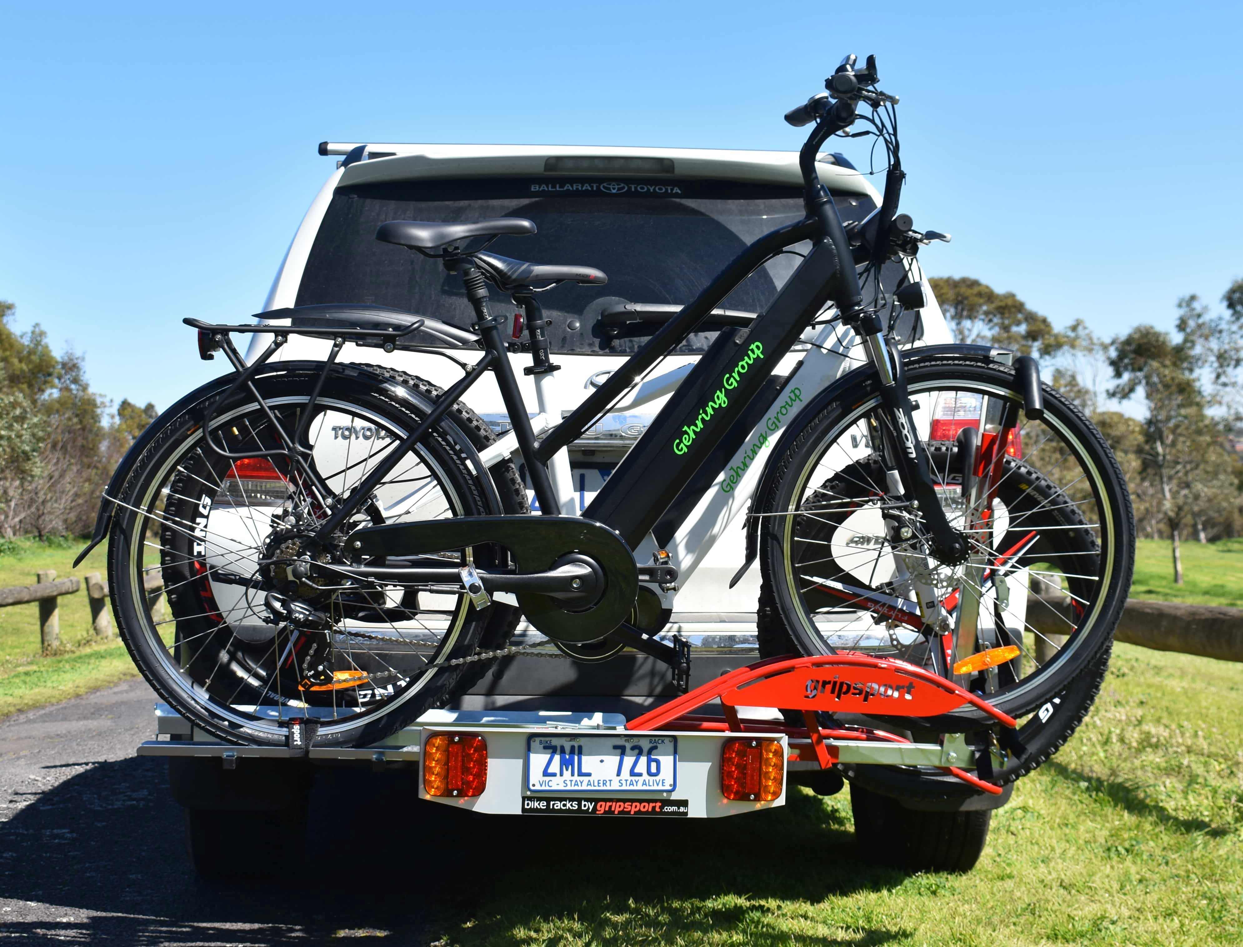 E-bike racks. Safe. Simple to load/unload. Guaranteed for life | GripSport