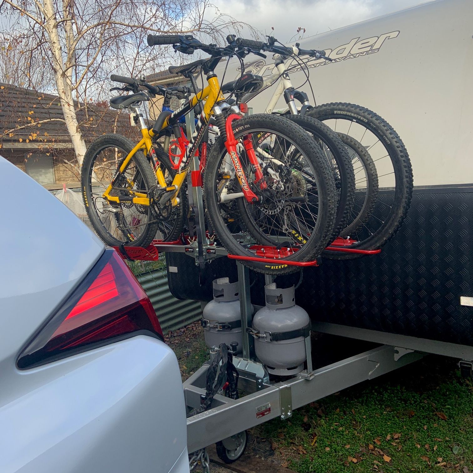 caravan bike rack